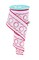 RG Ribbon: 2.5" Peppermints and Candy Ribbon Stripes Wired Ribbon - 10 Yards - White, Red - For Bows, Wreaths, Crafts and Christmas Decorations, Satin